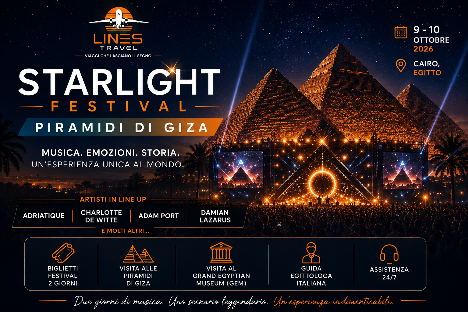 Starlight Festival alle Piramidi di Giza